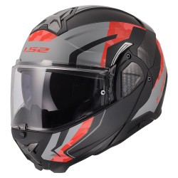 Casco LS2 FF910 ADVANT II GLIDE Matt Black Grey Red