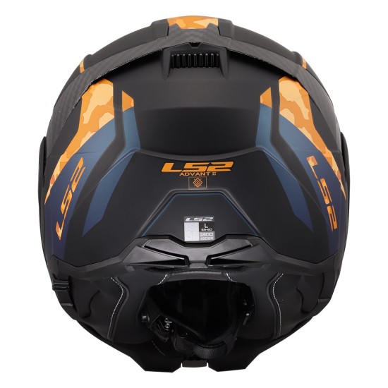 Casco LS2 FF910 ADVANT II GLIDE Matt Black Orange - Micasco.es - Tu tienda de cascos de moto