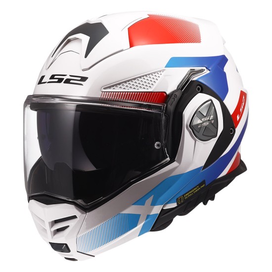 LS2 FF901 ADVANT X NOVA Gloss White Blue Red - Micasco.es - Tu tienda de cascos de moto