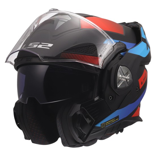 LS2 FF901 ADVANT X NOVA Matt Black Red Blue - Micasco.es - Tu tienda de cascos de moto