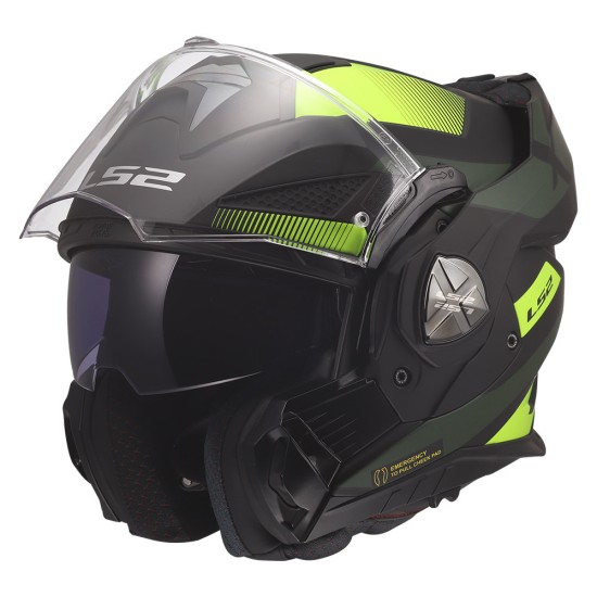 LS2 FF901 ADVANT X NOVA Matt Black H-V Yellow - Micasco.es - Tu tienda de cascos de moto