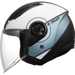 Casco jet LS2 OF616 Airflow II COVER Matt Grey Blue - Micasco.es - Tu tienda de cascos de moto