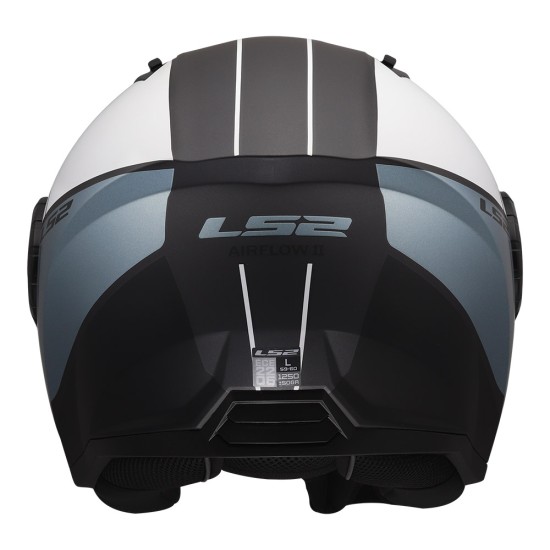 Casco jet LS2 OF616 Airflow II COVER Matt Grey Blue - Micasco.es - Tu tienda de cascos de moto