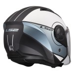 Casco jet LS2 OF616 Airflow II COVER Matt Grey Blue - Micasco.es - Tu tienda de cascos de moto