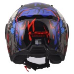 Casco jet LS2 OF616 Airflow II ZOMBIE II Gloss Black Red Blue - Micasco.es - Tu tienda de cascos de moto