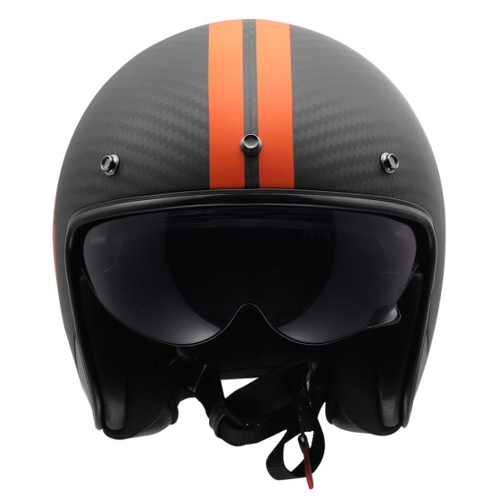 Casco jet LS2 OF601 BOB II STAR Matt Orange - Micasco.es - Tu tienda de cascos de moto