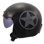 Casco jet LS2 OF601 BOB II STAR Gloss Grey - Micasco.es - Tu tienda de cascos de moto