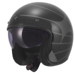 Casco jet LS2 OF601 BOB II COSMIC Gloss Black Grey - Micasco.es - Tu tienda de cascos de moto
