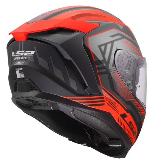 LS2 FF817 CHALLENGER II DRAVIX Matt Red - Micasco.es - Tu tienda de cascos de moto