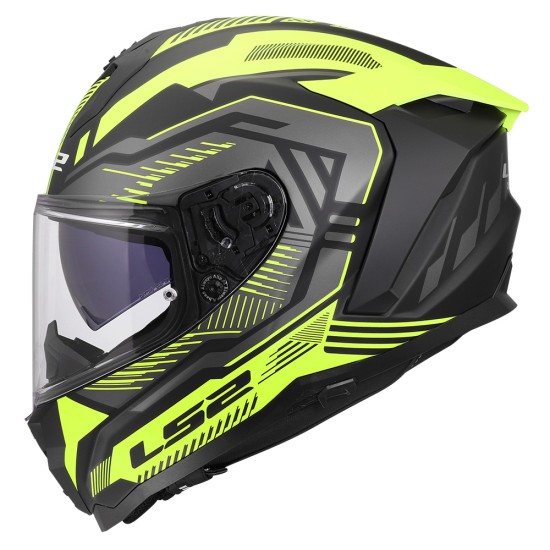 LS2 FF817 CHALLENGER II DRAVIX Matt H-V Yellow - Micasco.es - Tu tienda de cascos de moto