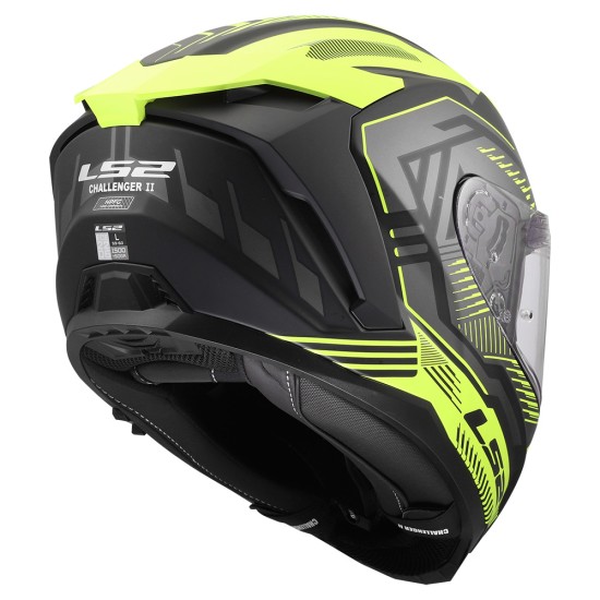 LS2 FF817 CHALLENGER II DRAVIX Matt H-V Yellow - Micasco.es - Tu tienda de cascos de moto