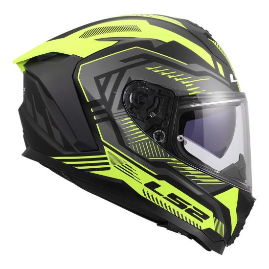 LS2 FF817 CHALLENGER II DRAVIX Matt H-V Yellow - Micasco.es - Tu tienda de cascos de moto