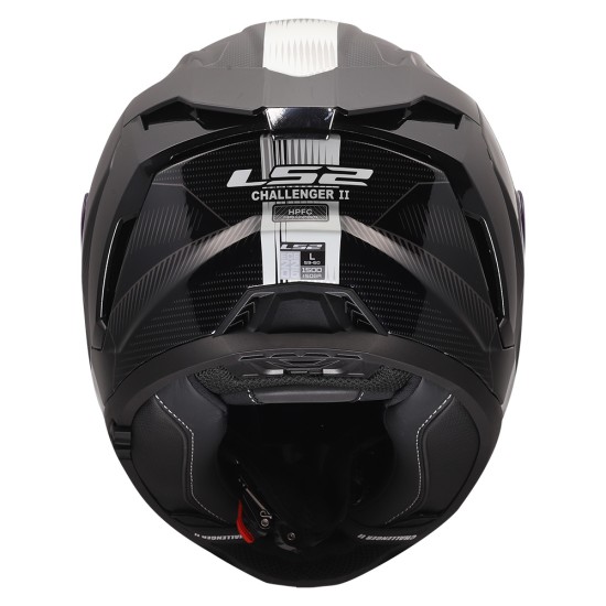 LS2 FF817 CHALLENGER II NITRO Gloss Black Grey - Micasco.es - Tu tienda de cascos de moto