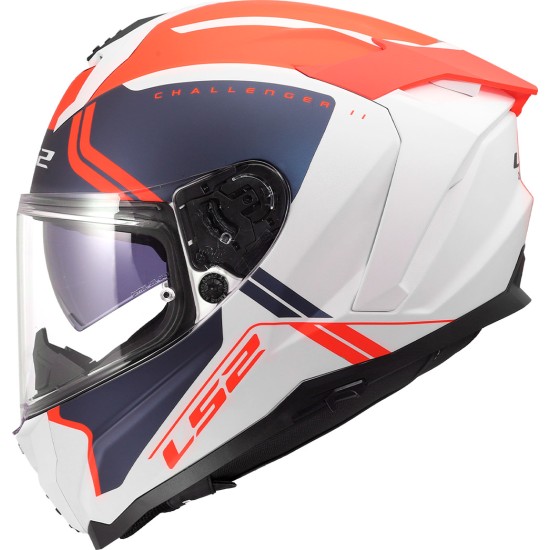 LS2 FF817 CHALLENGER II TITAN Matt White Blue Red - Micasco.es - Tu tienda de cascos de moto