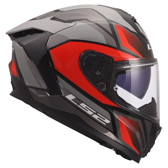 LS2 FF817 CHALLENGER II VIPER Gloss Grey Red - Micasco.es - Tu tienda de cascos de moto
