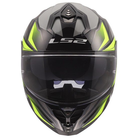 LS2 FF817 CHALLENGER II VIPER Gloss Grey H-V Yellow - Micasco.es - Tu tienda de cascos de moto