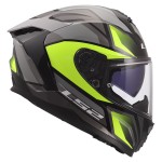 LS2 FF817 CHALLENGER II VIPER Gloss Grey H-V Yellow - Micasco.es - Tu tienda de cascos de moto