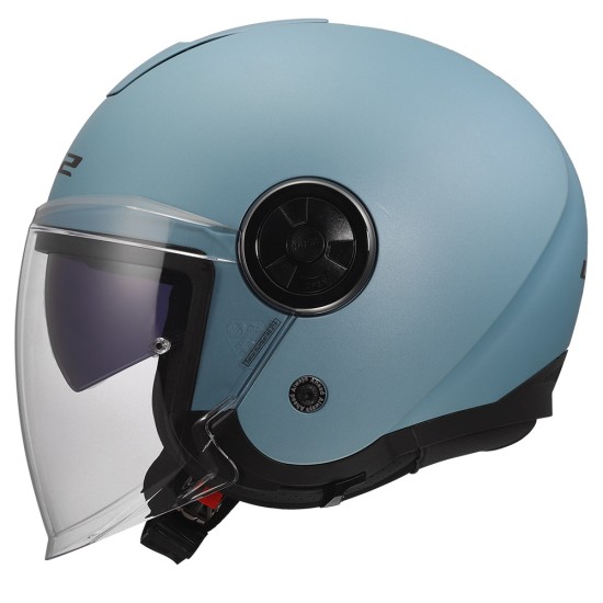 Casco jet LS2 CLASSY PEARL BLUE Matt - Micasco.es - Tu tienda de cascos de moto