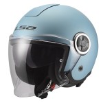 Casco jet LS2 CLASSY PEARL BLUE Matt - Micasco.es - Tu tienda de cascos de moto
