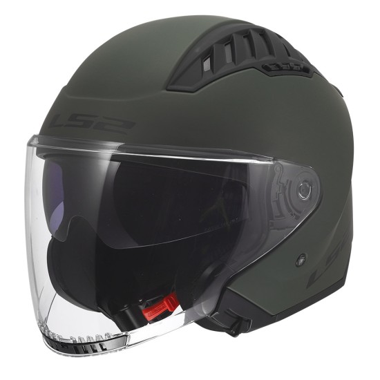 Casco jet LS2 OF600 Copter II MILITARY GREEN Matt - Micasco.es - Tu tienda de cascos de moto