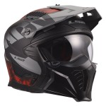 LS2 OF606 DRIFTER GAS Matt Grey Red - Micasco.es - Tu tienda de cascos de moto