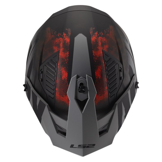 LS2 OF606 DRIFTER GAS Matt Grey Red - Micasco.es - Tu tienda de cascos de moto