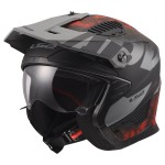 LS2 OF606 DRIFTER GAS Matt Grey Red - Micasco.es - Tu tienda de cascos de moto