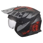 LS2 OF606 DRIFTER GAS Matt Grey Red - Micasco.es - Tu tienda de cascos de moto