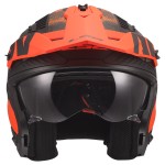 LS2 OF606 DRIFTER GAS Matt Grey Orange - Micasco.es - Tu tienda de cascos de moto