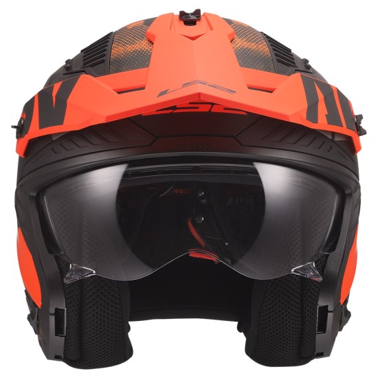 LS2 OF606 DRIFTER GAS Matt Grey Orange - Micasco.es - Tu tienda de cascos de moto