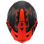 LS2 OF606 DRIFTER GAS Matt Grey Orange - Micasco.es - Tu tienda de cascos de moto