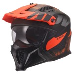 LS2 OF606 DRIFTER GAS Matt Grey Orange - Micasco.es - Tu tienda de cascos de moto