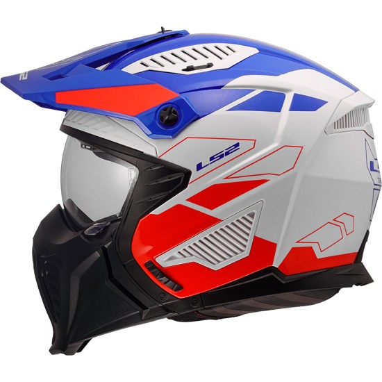 LS2 OF606 DRIFTER TREK Gloss White Blue Red - Micasco.es LS2 OF606 DRIFTER TREK Gloss White Blue Red - Micasco.es - Tu tienda de cascos de moto