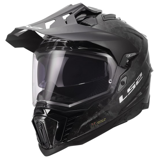 LS2 MX701 EXPLORER CARBON Frontier II  Matt White Red - Micasco.es - Tu tienda de cascos de moto