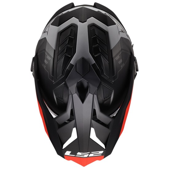 LS2 MX701 EXPLORER HEXA Matt Black Red Grey - Micasco.es - Tu tienda de cascos de moto