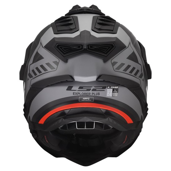 LS2 MX701 EXPLORER HEXA Matt Black Red Grey - Micasco.es - Tu tienda de cascos de moto