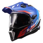 LS2 MX701 EXPLORER HEXA Gloss White Blue Red - Micasco.es - Tu tienda de cascos de moto