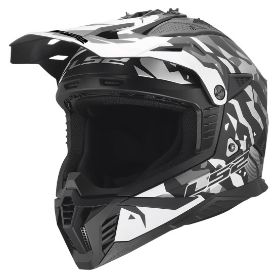 LS2 MX708 FAST II GROTESK Matt Black Grey - Micasco.es LS2 MX708 FAST II GROTESK Matt Black Grey - Micasco.es - Tu tienda de cascos de moto