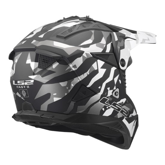 LS2 MX708 FAST II GROTESK Matt Black Grey - Micasco.es LS2 MX708 FAST II GROTESK Matt Black Grey - Micasco.es - Tu tienda de cascos de moto
