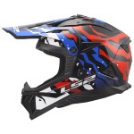 LS2 MX708 FAST II GROTESK Gloss White Blue Red - Micasco.es LS2 MX708 FAST II GROTESK Gloss White Blue Red - Micasco.es - Tu tienda de cascos de moto
