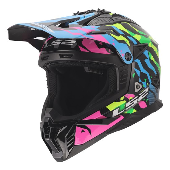 LS2 MX708 FAST II GROTESK Gloss Blue Pink Green - Micasco.es LS2 MX708 FAST II GROTESK Gloss Blue Pink Green - Micasco.es - Tu tienda de cascos de moto