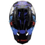 LS2 MX708 FAST II ZOMBIE II Gloss Black Red Blue - Micasco.es - Tu tienda de cascos de moto
