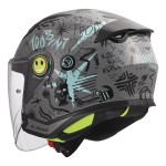 Casco infantil LS2 OF622 FUNNY II SCRIBBLE Gloss Grey Blue - Micasco.es - Tu tienda de cascos de moto
