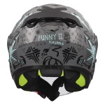 Casco infantil LS2 OF622 FUNNY II SCRIBBLE Gloss Grey Blue - Micasco.es - Tu tienda de cascos de moto