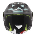 Casco infantil LS2 OF622 FUNNY II SCRIBBLE Gloss Grey Blue - Micasco.es - Tu tienda de cascos de moto