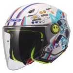 Casco infantil LS2 OF622 FUNNY II NEXT LEVEL Gloss White - Micasco.es - Tu tienda de cascos de moto