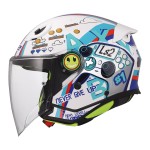Casco infantil LS2 OF622 FUNNY II NEXT LEVEL Gloss White - Micasco.es - Tu tienda de cascos de moto