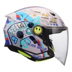Casco infantil LS2 OF622 FUNNY II NEXT LEVEL Gloss White - Micasco.es - Tu tienda de cascos de moto