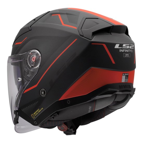 LS2 OF603 INFINITY II VEYRON Matt Black Grey Red - Micasco.es - Tu tienda de cascos de moto