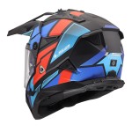 LS2 MX702 Pioneer II BLOCK Matt Black Red Blue - Micasco.es - Tu tienda de cascos de moto